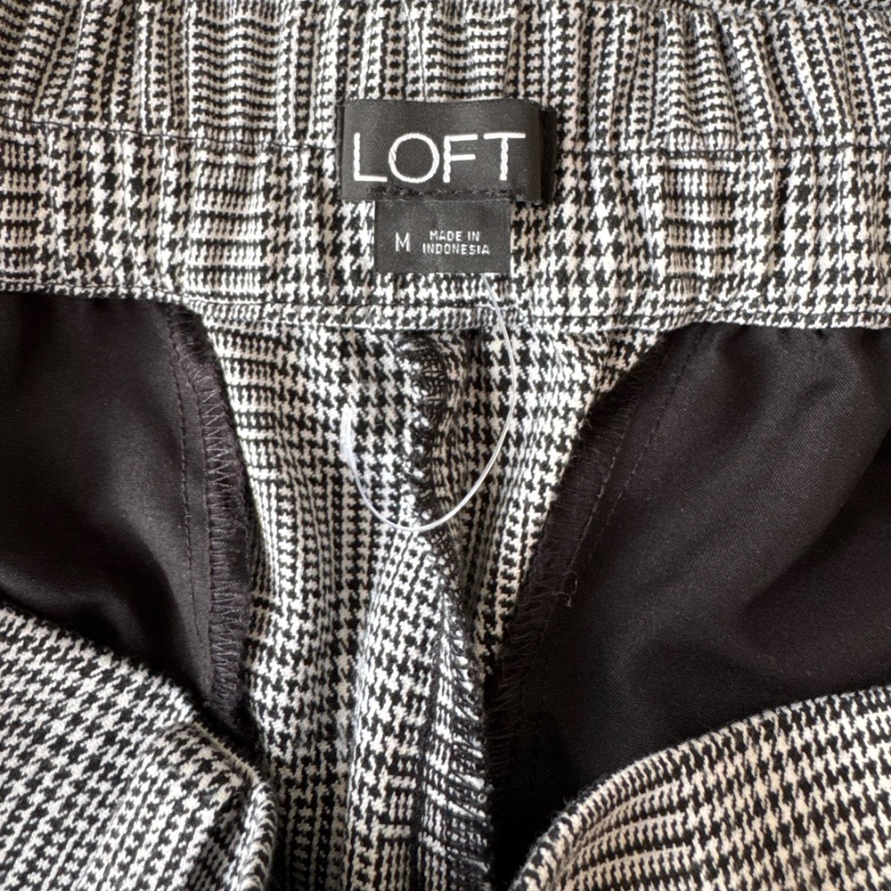 LOFT - Plaid Pull-up Pants (medium) - Picture 5 of 5